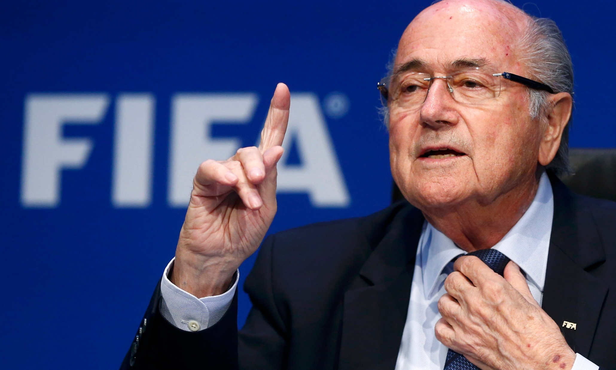 Sepp Blatter vows to steady Fifa ship and criticises US over arrests