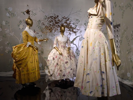 Chinese fashions are displayed as part of China Through the Looking Glass.