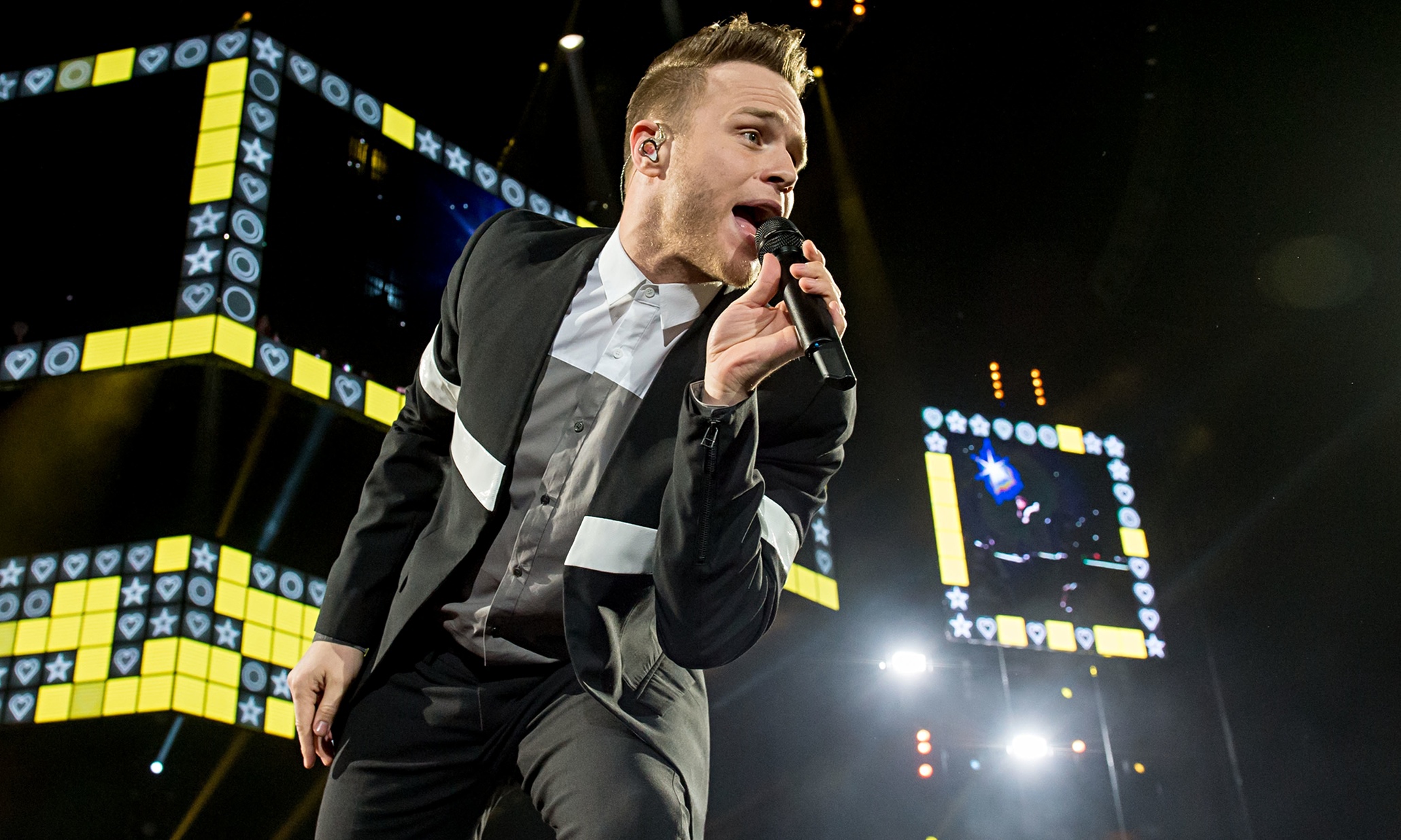 Olly Murs review – unbridled enthusiasm and chutzpah from the people’s pop star