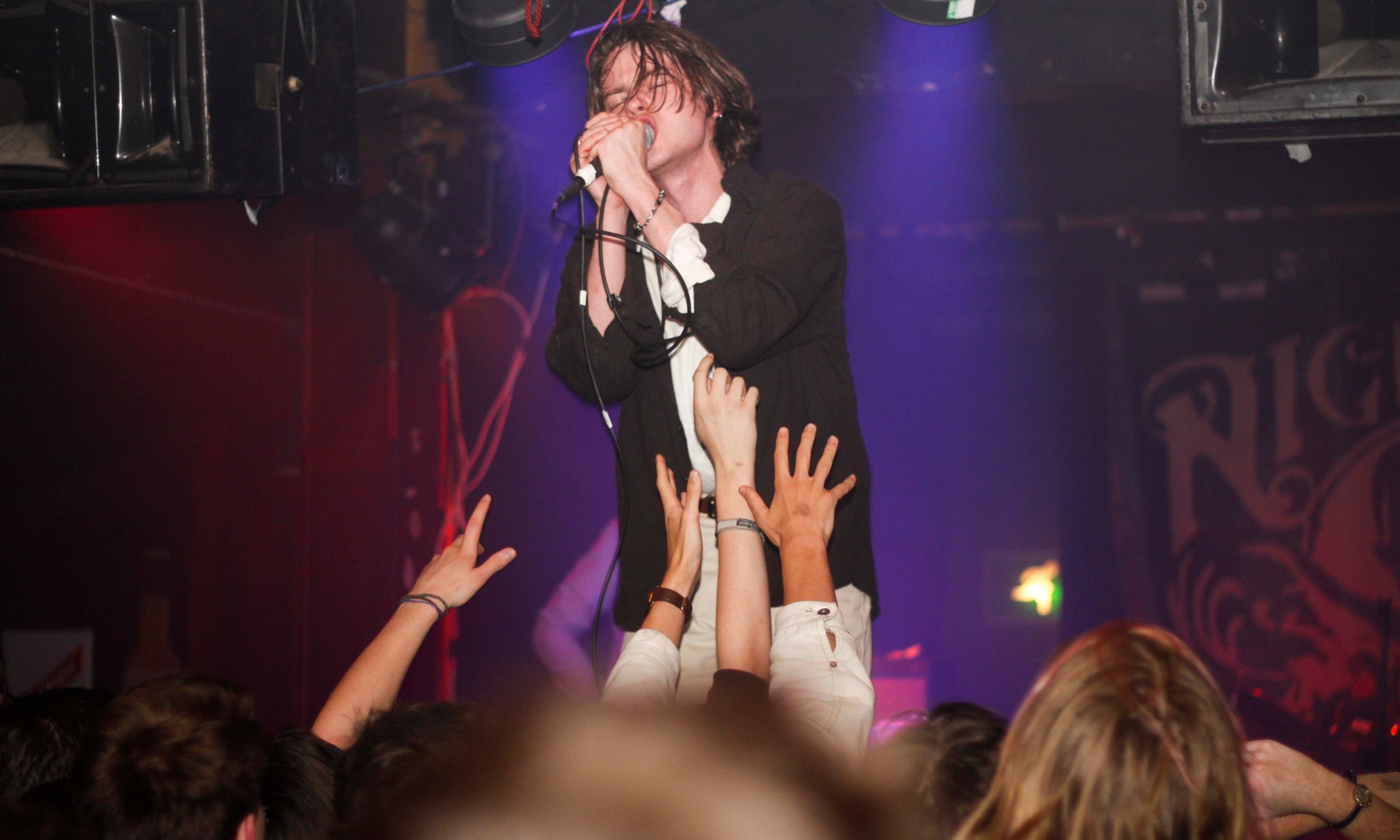 Iceage review – relentless Rønnenfelt plows on through a field of diehard fans