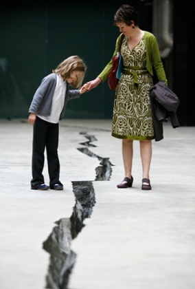 'Shibboleth', by Colombian artist Doris Salcedo.