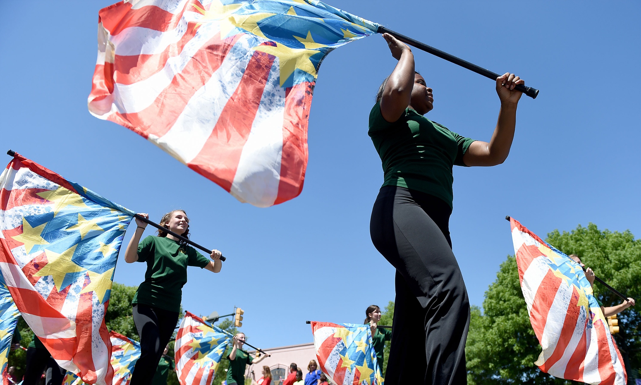David Byrne: flying the flag for colour guard