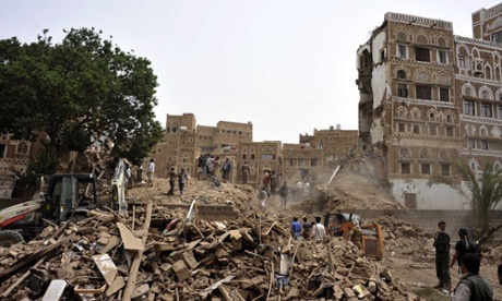 'Air strike' kills five in historic district of Sana'a