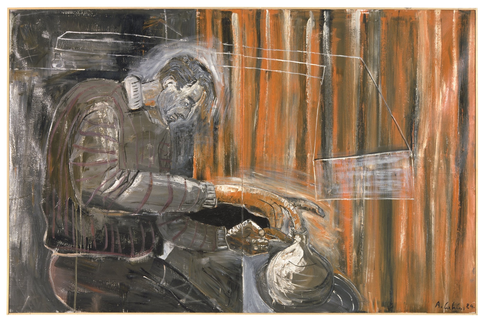 Hard In The Paint: Albert Oehlen's Born To Be Late places paint above pixels