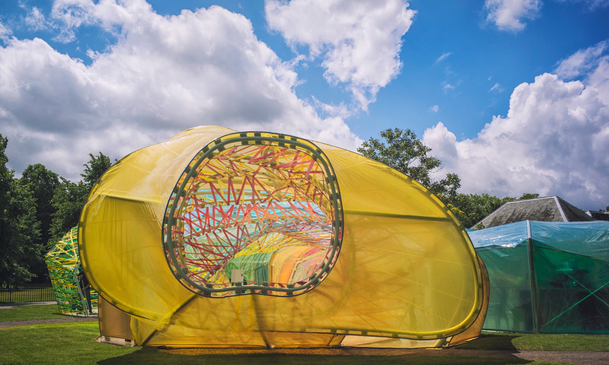 Serpentine pavilion 2015: a rainbow wormhole ready to suck you into another dimension