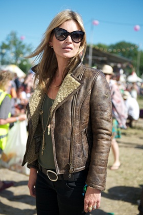 Kate Moss at Glastonbury in 2013