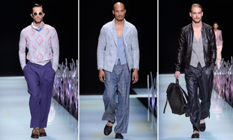 Giorgio Armani's Spring Summer 2016 menswear collection.