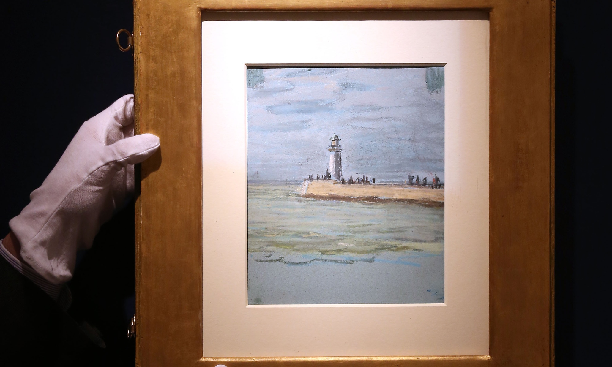 British art dealer discovers unknown Monet pastel taped to another work