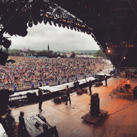 Rain has stopped especially for Songhoy Blues. #glasto2015 #malimusic