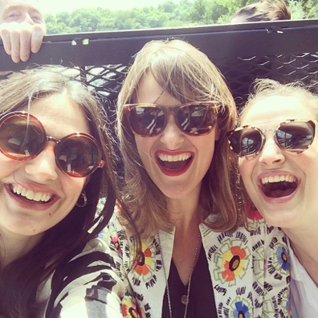 Back of a golf buggy. WE ❤️ GLASTONBURY #glasto2015