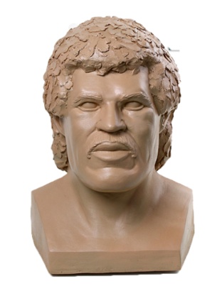 The real thing ... Lionel Richie's head from the Hello video