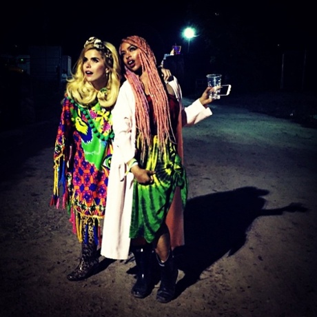 Night lights with @nymmusic #Glastonbury photo by @anthonymarksaul