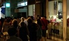 Greeks queue at ATMs as country's banks close for a week - video