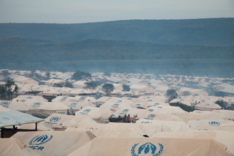 Rows of tents in the Mahama refugee camp in eastern Rwanda. The camp, which opened in April, hosts over 24,000 Burundian refugees.