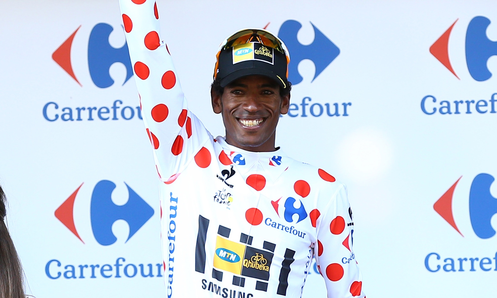 Eritrea's Daniel Teklehaimanot races into Tour de France history
