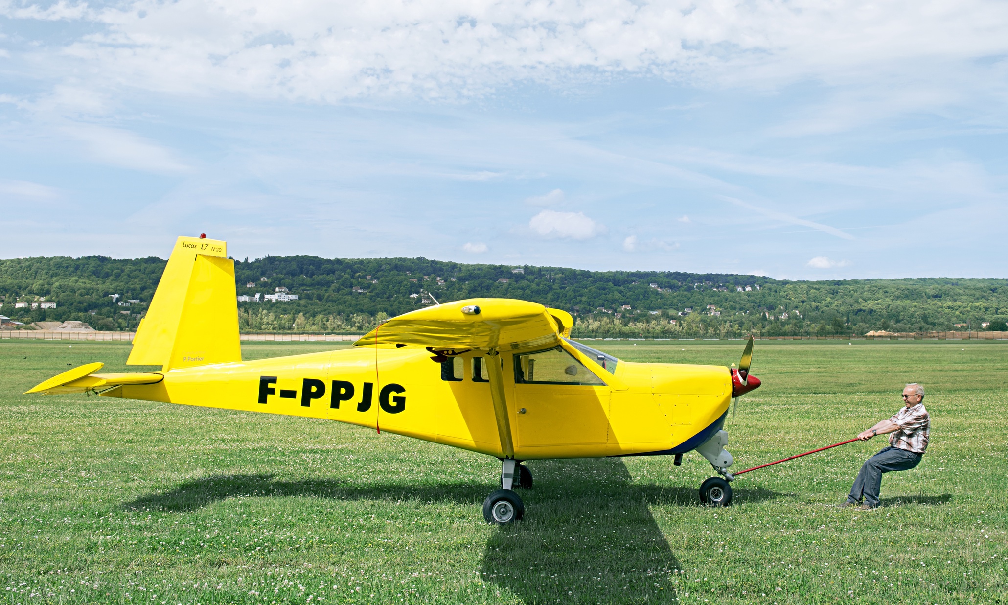 For sale: one handmade yellow aircraft