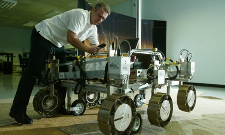 Lester Waugh, engineering manager at Eads Astrium space agency. with the ExoMars Rover, which will be sent to Mars to explore the planet's surface.