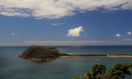 The view to Barrenjoey Lighthouse (Palm Beach, from West Head lookout) – where five waterways meet.