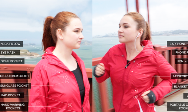 Full travel jacket: meet the hi-tech coat that's raised over $1.5m on Kickstarter