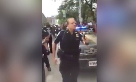 White officer pepper-sprays crowd at Black Lives Matter summit in Cleveland
