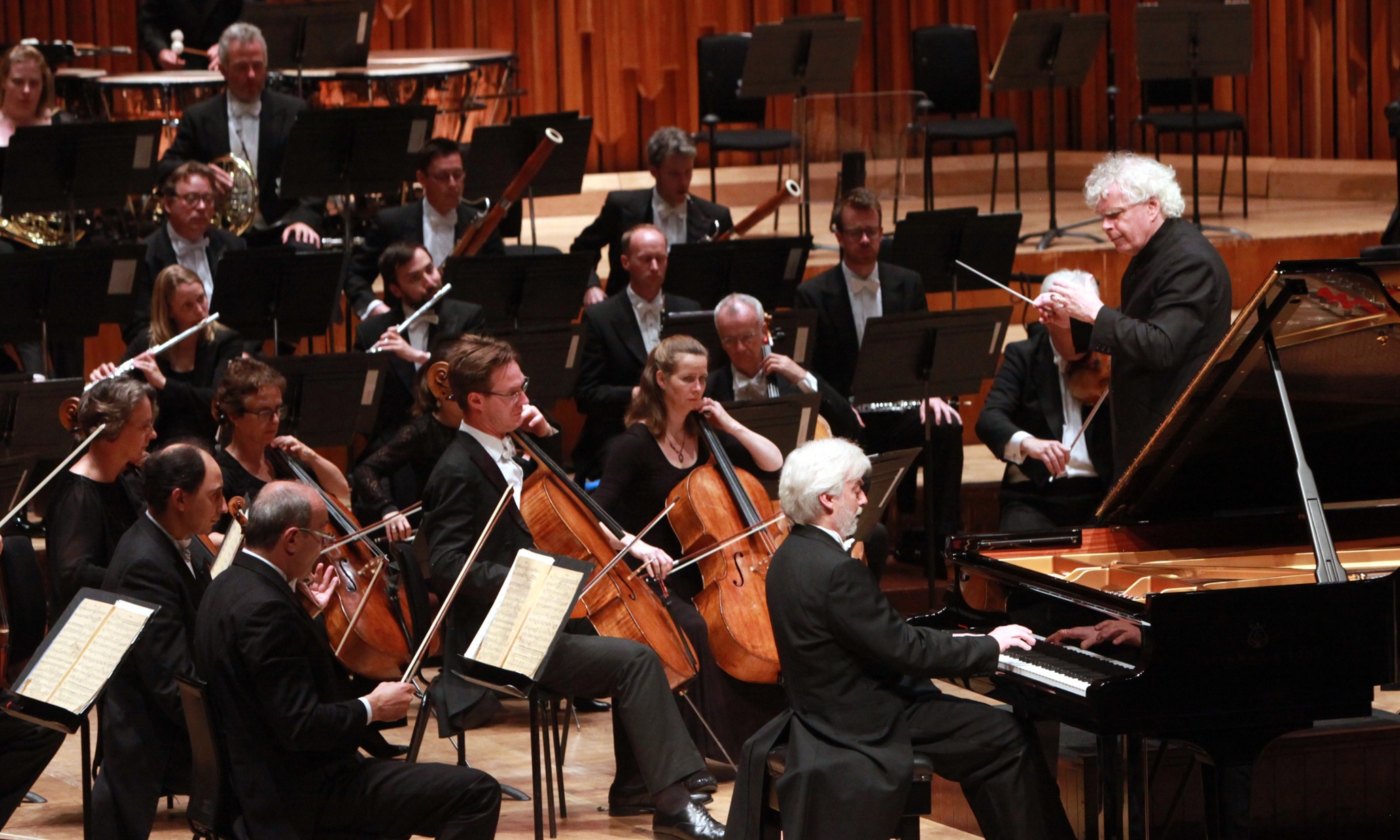 LSO/Rattle review – Zimerman and Rattle have forged a very special musical partnership