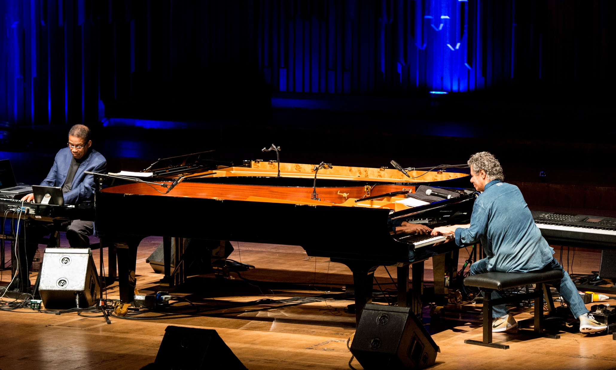 Chick Corea/Herbie Hancock review – quicksilver exchange from jazz royalty