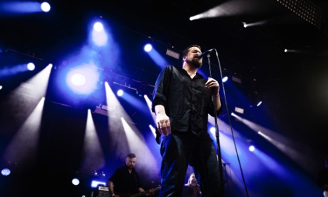 Back from the brink: John Grant on stage at Roskilde Festival in Denmark.