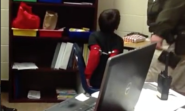 Kentucky deputy sheriff puts a third-grade student in handcuffs