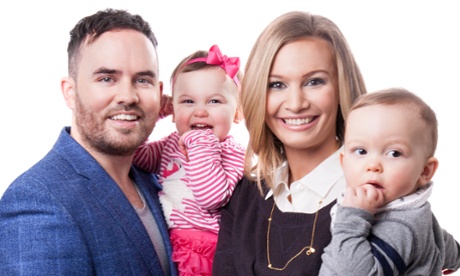 Vlogger Jonathan Saccone-Joly with wife Anna and their children Emilia and Eduardo.
