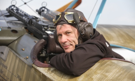 'I had to have something else, just to keep my brain alive': in his Fokker Dr1 triplane.
