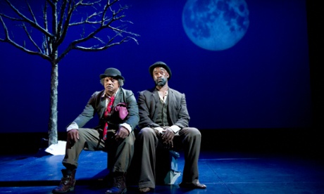 Vladimir and Estragon in the West Yorkshire Playhouse production of Waiting for Godot.