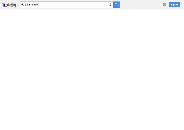 Why does Google do a barrel roll when you search 'do a barrel roll