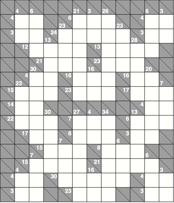 Printable Kakuro Puzzles