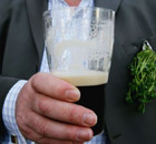 Guinness glass half empty