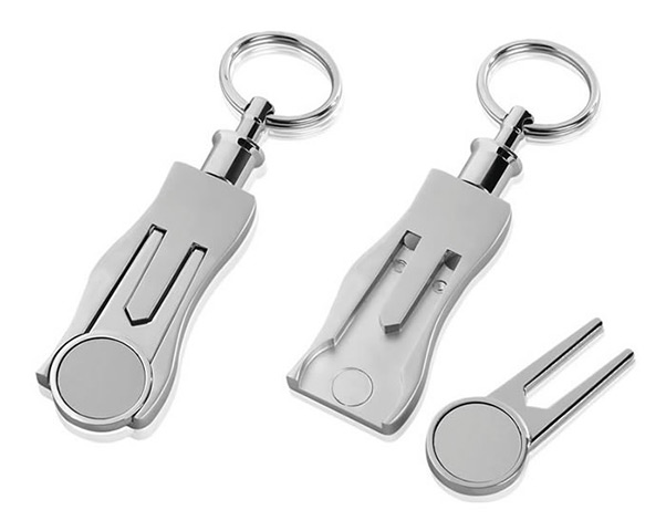 xmas fitness under 20: Golf pitch repairer and ball marker key ring