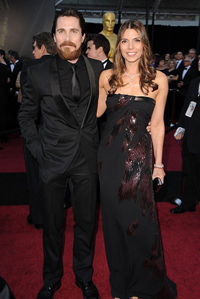 Oscars: Christian Bale and wife Sibi arrive at the Oscars
