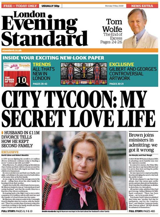 London Evening Standard Relaunch Whos Sorry Now Media The Guardian