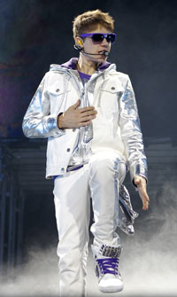 Justin Bieber Performs in London