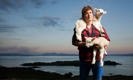 Sarah Boden lambing in the Hebrides