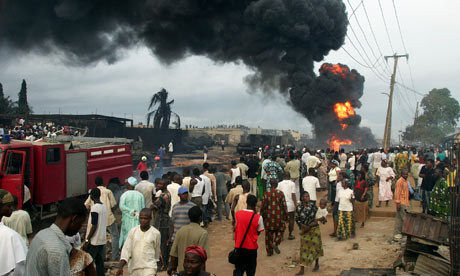 Burning pipeline, Lagos