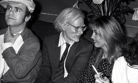 Elton John, Andy Warhol and Debbie Harry in 1978 