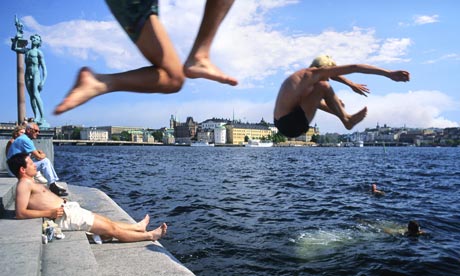 A Swimming Tour Of Stockholm Travel The Guardian