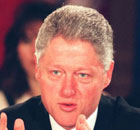 Bill Clinton. Photograph: Joyce Naltchayan/AFP.