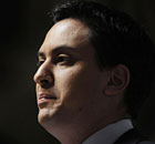 Ed Miliband delivers his speech on public services and NHS reform