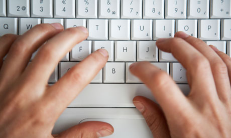 A computer keyboard