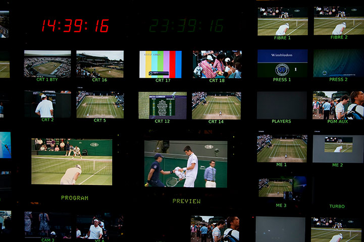 Wimbledon photo book: Multiple live feeds of tennis around the Wimbledon courts 