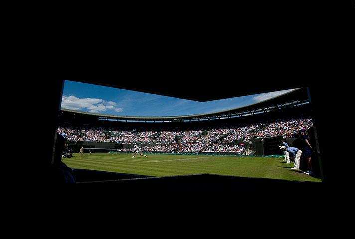Wimbledon photo book: General view of Wimbledon Court 1