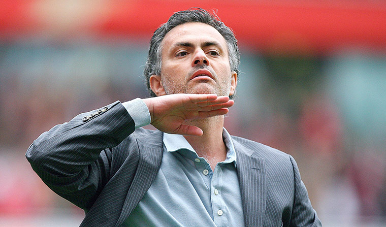 Jose Mourinho gestures