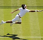 Roger Federer at Wimbledon in 2008