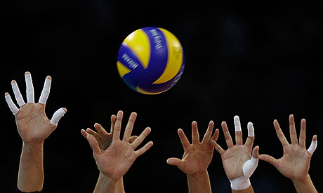 London 2012 Olympics: Volleyball players on their bikes to raise cash ...